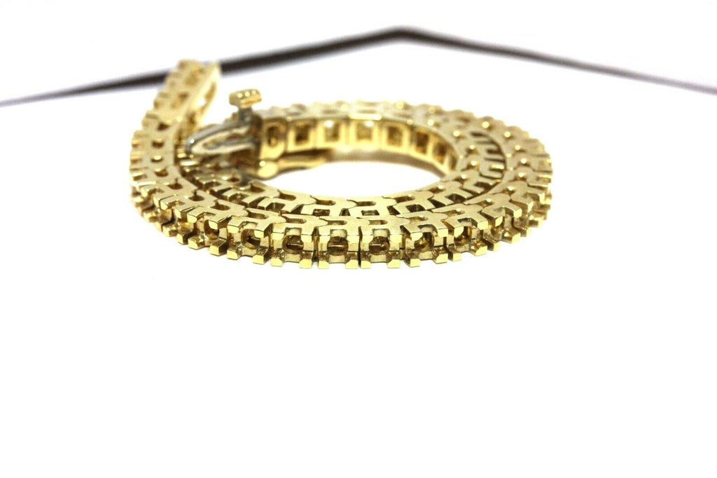 14k yellow gold 7 inch 2.35mm bracelet mount setting 52 2.75mm rounds new 15.68g