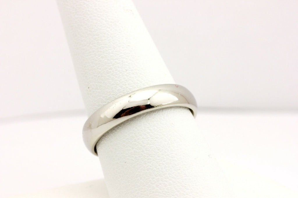 950 platinum wedding band ring size 9 4.5mm estate 9.15g 2mm depth