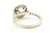 platinum 0.61ctw natural diamond halo engagement ring semimount size 7.25 6.02g