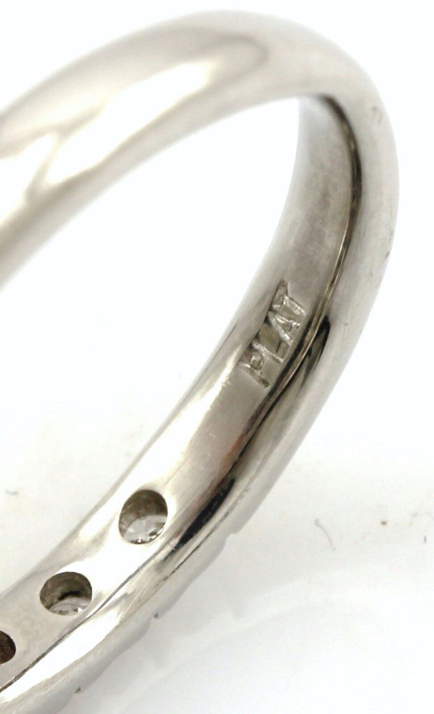 Platinum diamond cathedral engagement ring semi mount criss cross 1ct center NEW