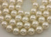 6.5-7mm round white cultured pearl 18" necklace 14k white gold clasp 28.13g NEW