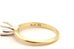 14k yellow gold 4.7mm solitaire engagement ring setting 4prong platinum sz6 2.3g