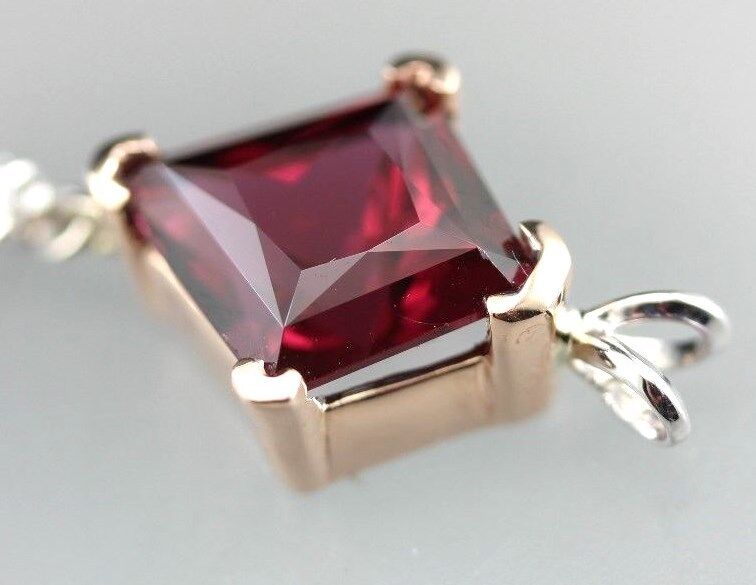 14k rose white gold red Spinel South Sea cultured pearl diamond dangle pendant