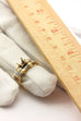 14k yellow gold diamond engagement wedding ring band set size 6.75 7.62g vintage