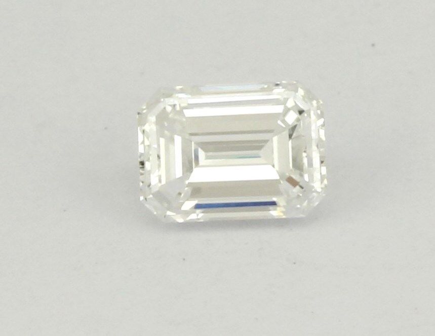 GIA Certified Diamond Emerald Cut 0.54 carat D VVS2 5.37 x 3.90 x 2.78 mm loose
