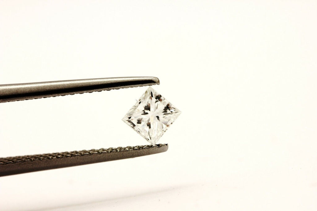 GIA princess cut diamond 0.38ct Ecolor VS1 4.16x3.87x2.91mm estate loose natural