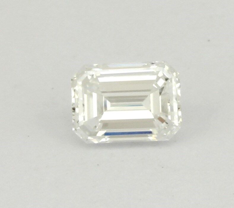 GIA Certified Diamond Emerald Cut 0.54 carat D VVS2 5.37 x 3.90 x 2.78 mm loose