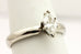 Platinum 0.56ct marquise diamond solitaire engagement ring estate size 6.25 band