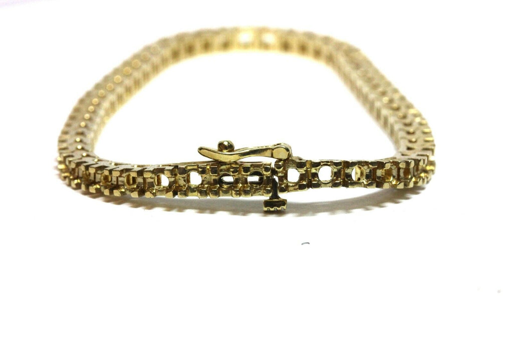 14k yellow gold 7 inch 2.35mm bracelet mount setting 52 2.75mm rounds new 15.68g
