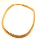 14k yellow gold fancy beaded cable chain necklace 18 inch 5.8mm 40g vintage
