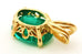 14k yellow gold natural green emerald 2.64ct oval 10x7.4mm 1.32g estate vintage