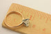 14k pink gold platinum head solitaire engagement ring sz5.5 1.02ct oval SI1 F