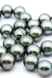 Tahitian saltwater round pearls 10-11mm 18 inch strand necklace new