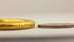 22k yellow gold hollow India slip-on bangle bracelet 7.5 inch length 15.20 grams