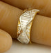 Platinum 18k yellow gold 1.75ctw round & baguette diamond ring band sz 5 10.42g