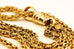 14k yellow gold solid fob double cable chain 36 inch 3mm 42.9g estate vintage
