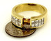 18k yellow gold engagement ring semimount 1.25ctw princess diamonds size 7 8.90g