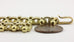 18k yellow gold heavy bullet chain bracelet 7.50 inch length 80.30 grams estate