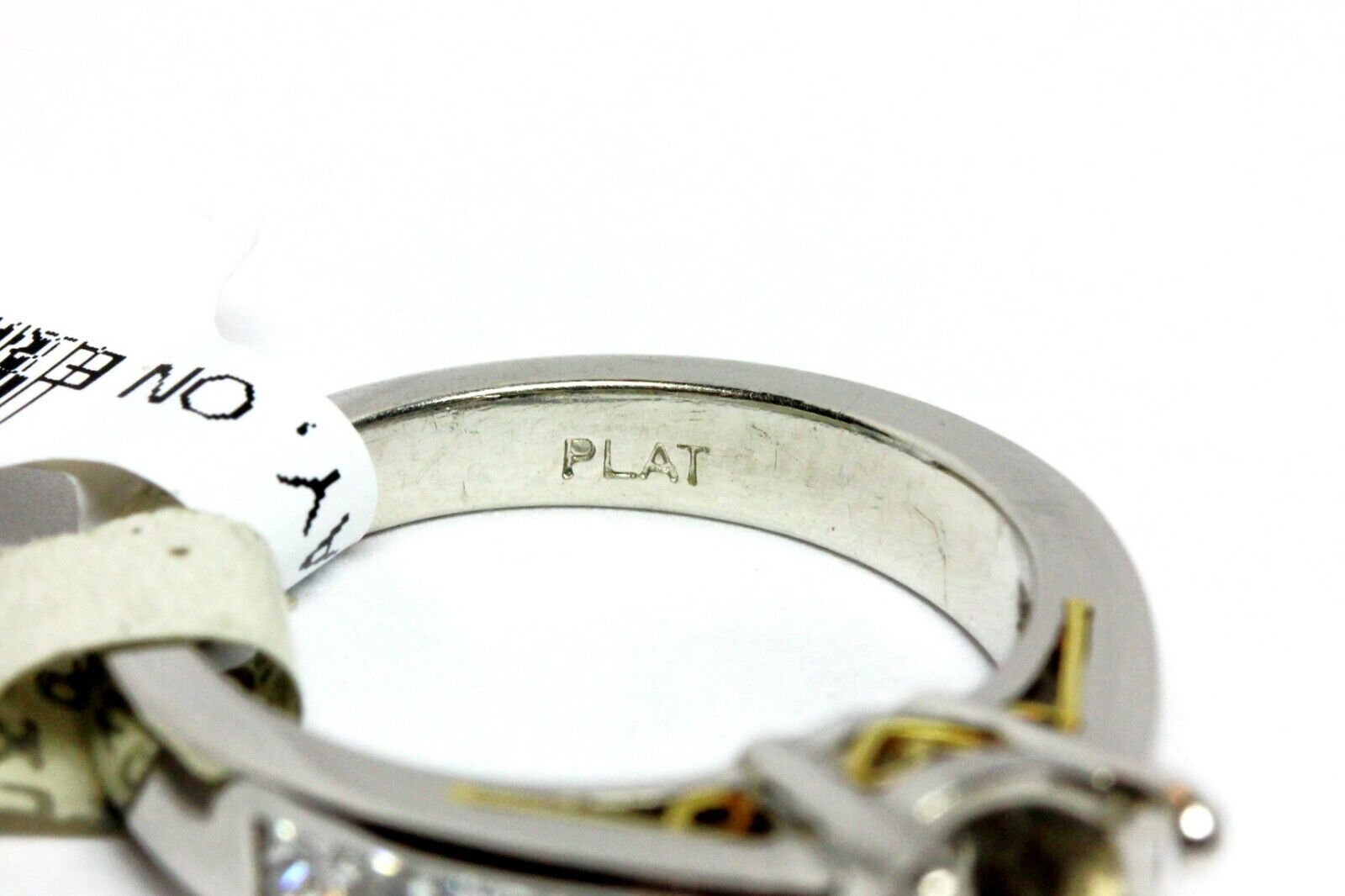 PLATINUM 2 CT ROUND DIAMOND PRINCESS CHANNEL ENGAGEMENT RING 18K GOLD SEMI MOUNT