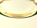 14k gold two tone halo diamond cushion semimount engagement ring braid band new