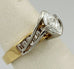Platinum & 14k yellow gold 1.58 ctw marquise & baguette diamond engagement ring