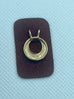 14k yellow gold pendant jacket 6.5mm round center 1.1g vintage estate