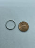 18k white gold thin band ring size 5 1.2mm 1.26g estate vintage