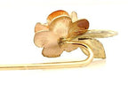 Vintage KREMENTZ STICK PIN Rose Flower Estate gold plated
