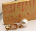 14k yellow gold diamond bicolor tourmaline 9mm cultured pearl dangle pendant new