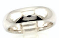 14k white gold Men's 6mm high polished wedding band size 9 ring 9.91 grams NEW
