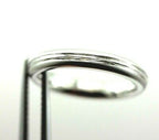 14k white gold wedding band size 4.25 ring 3mm polished lines satin edges women