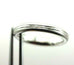 14k white gold wedding band size 4.25 ring 3mm polished lines satin edges women