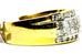18K YELLOW GOLD 1.93 CTW PRINCESS ROUND DIAMOND WEDDING BAND RING SZ 6.5 ESTATE