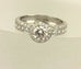 GIA 0.70 ct round G VS2 platinum Renaissance diamond engagement ring  size 6 new