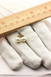 14k yellow gold 8.2 mm round white cultured freshwater pearl stud earrings new