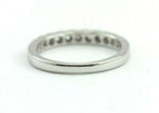 14K WHITE GOLD .50 CTW DIAMOND ANNIVERSARY WEDDING BAND RING ESTATE VINTAGE