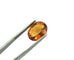 Loose Oval Faceted 7.58 ct Golden Orange Citrine Quartz 14.5x11.9x7.5mm estate