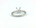 14k white gold solitaire engagement ring semi mount setting 4 prong classic new