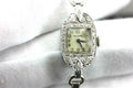 Platinum diamond 0.30 ct Elgin Art Deco woman's wrist watch estate vintage