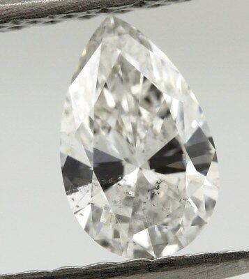 GIA certified loose natural diamond 0.45ct pear shape E SI1 7.00x4.35x2.52mm