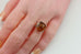 ESTATE VINTAGE WIRE WRAPPED AMBER CABOCHON RING SIZE 5.25 1.9 GRAMS HAND MADE