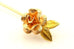 Vintage KREMENTZ STICK PIN Rose Flower Estate gold plated