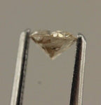 0.33 ct round brilliant cut diamond Light Brown 4.4mm estate vintage