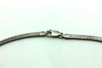 925 STERLING SILVER 16" 4 MM OMEGA CHAIN NECKLACE BLACK RHODIUM PLATED