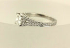 GIA 1.00ct radiant diamond E VS2 platinum split band engagement ring 1.58ctw NEW
