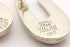 MEXICO 925 MM-38 sterling silver earrings 1.5 inch drop dangle vintage 15.66g