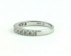 14K WHITE GOLD .50 CTW DIAMOND ANNIVERSARY WEDDING BAND RING ESTATE VINTAGE