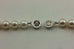 14k white gold 7.5-8mm round white cultured pearl 18" strand string necklace NEW