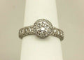 GIA 0.70 ct round G VS2 platinum Renaissance diamond engagement ring  size 6 new