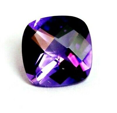 purple amethyst 1.89ct 8mm checkerboard cushion 8.02x7.99x4.93mm natural loose